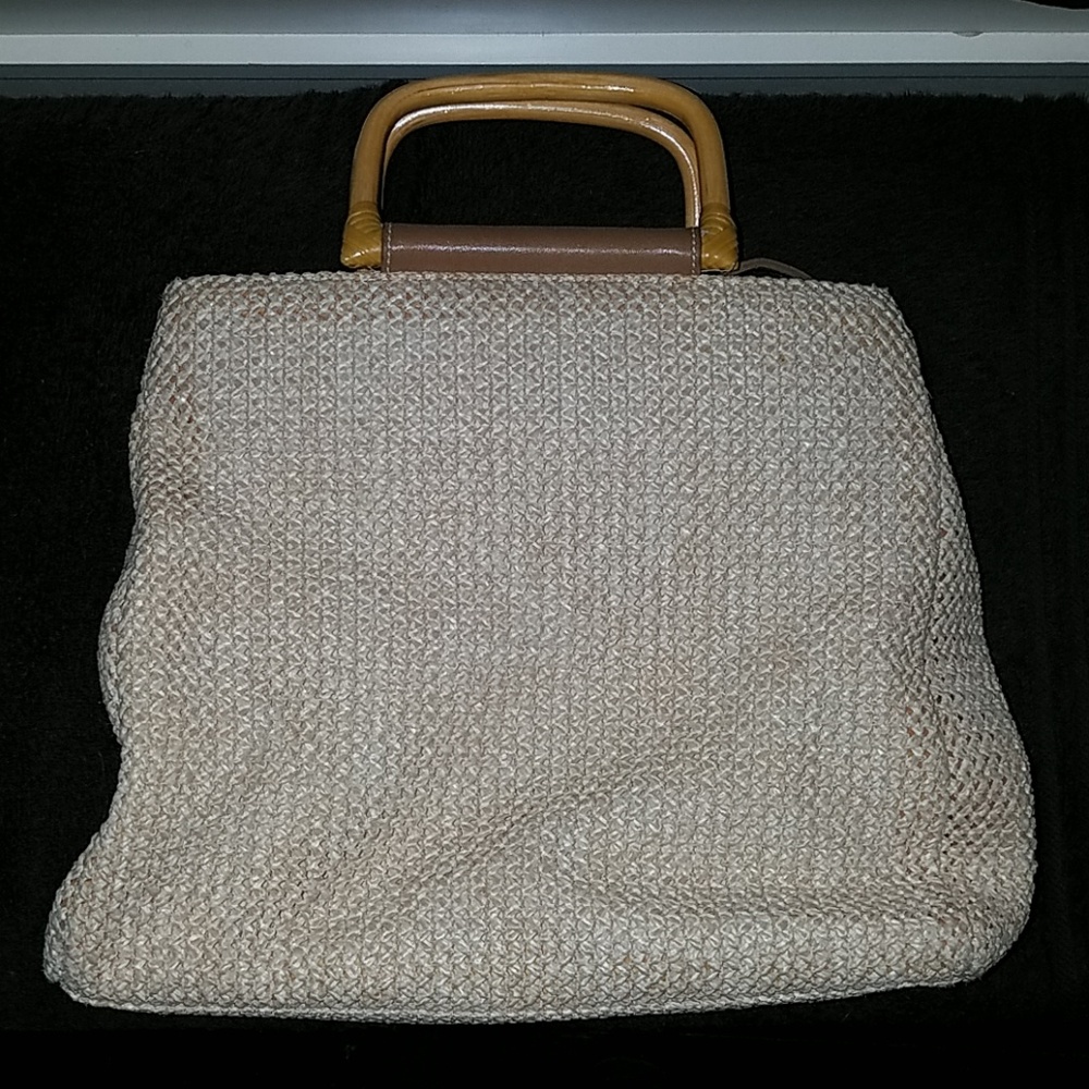 Woven Fossil Crossbody